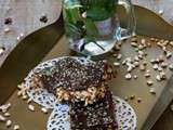 Barre amandes noix et chocolat {vegan}