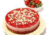 Entremet fraises chocolat blanc