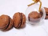 Macarons au chocolat et crème de marrons