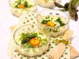 Oeufs cocottes aux asperges vertes