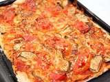 Pizza aubergines tomates