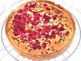 Tarte amandes framboises