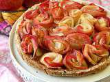 Tarte aux pommes façon bouquet de fleurs