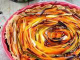 Tarte tourbillons carottes poireaux {Vegan}