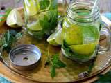 Water detox citron verveine menthe