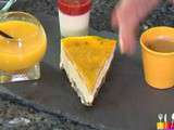 Entremet croustillant au spéculos et smoothie mangue-passion