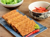 Tempe goreng - Tempeh frit tout simple, un basique indonésien