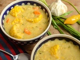 Trini corn soup - Soupe de maïs façon Trinité-et-Tobago