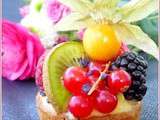 Tartelettes aux fruits frais sur fond de sablé breton