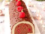 Bûche chocolat framboise {vegan}