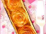 Tarte aux pommes bouquet de roses {Saint Valentin}