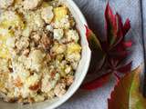 Double crumble de courge et noix