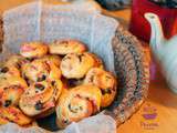 Escargots briochés à la praline rose et au chocolat