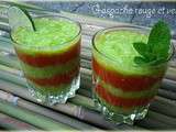 Gaspacho vert et rouge