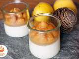 Panna cotta aux coings en trois textures