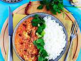 Curry de lentilles corail et poulet fermier