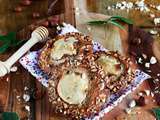 Financiers d'automne, noisettes, pomme et miel de mandarinier