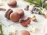 Macarons au chocolat, noisettes et Tonka