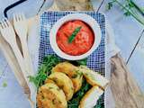 Palets de chèvre frais et Tartinade de poivrons rouges