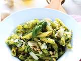 Penne au Pesto de Roquette - Epinards