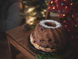 Brioche du temps des fêtes à la poire, gianduja et chocolat