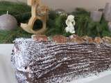 Bûche marrons-vanille-coco