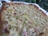 Clafoutis rhubarbe coco