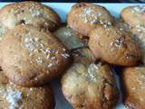 Cookies au lait de coco et chocolat blanc