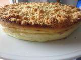 Gâteau au fromage blanc-poires et son crumble coco