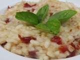 Risotto à la bière tomates séchées et basilic