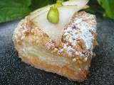 Tarte poire-chocolat blanc et son crumble au beurre de cacahuète