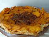 Tatin de patates douces et oignons confits