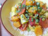 Tajine de potiron et pois cassé