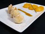 Aiguillettes de poulet, puree de butternut, sauce speculoos