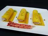 Cannellonis de mangue au crabe royal