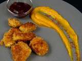 Cromesquis de volaille, puree de courges fumee & sauce aigre douce