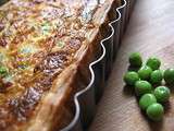 Quiche aux petits pois & morbier