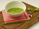 Veloute de fanes de radis & pesto maison