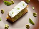 Millefeuille salé {Chèvre, Petits pois et Basilic citronné}