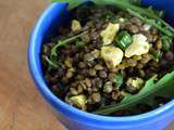 Salade de Lentilles à la Feta et aux Tiges d'oignons