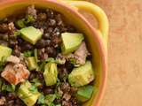 Salade de Pois chiches noirs à l'Avocat et au Thon