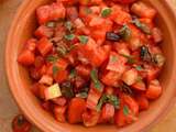 Salade de tomates au Pourpier d'été