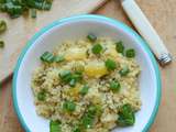 Salade tiède de Quinoa, Cébette et Citron confit