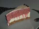 Entremet fraise et chocolat blanc