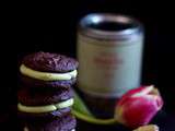 Biscuits ultra chocolatés à la garniture de matcha