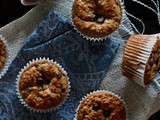 Muffins minutes aux bananes et beurre d'amandes