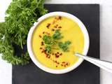 Potage de chou-fleur, gingembre et curcuma