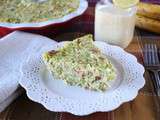 Quiche minute au jambon et brocoli