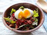 Salade tiède de lentilles, betteraves et roquette au goût Bergeron