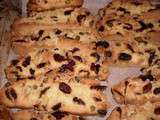 Biscotti aux pistaches cranberries et noisettes